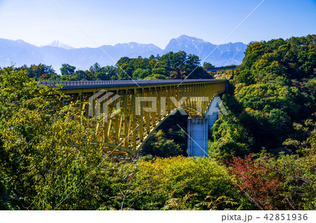 （山梨県）八ヶ岳高原大橋　紅葉 42851936