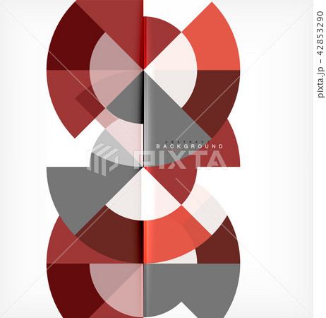 Minimal circle abstract background design, multicolored template for business or technology Minimal circle abstract background design, multicolored template for business or technology 42853290
