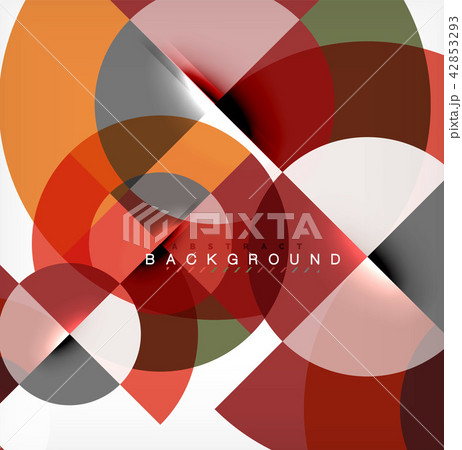 Minimal circle abstract background design, multicolored template for business or technology Minimal circle abstract background design, multicolored template for business or technology 42853293