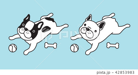 dog vector french bulldog icon cartoon character 42853983