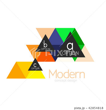 Triangle shape design abstract business logo icon design. Company logotype branding emblem idea Triangle shape design abstract business logo icon design. Company logotype branding emblem idea 42854818
