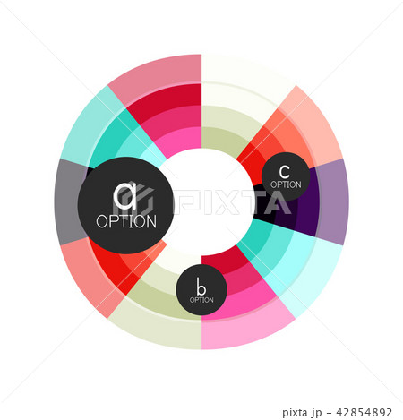 Abstract colorful geometric option infographics design template with sample abc options. Abstract 42854892