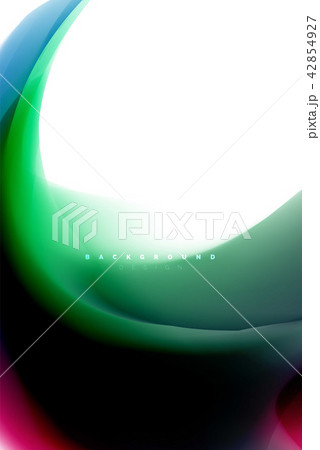 Holographic fluid colors flow, colorful liquid mixing colours motion concept 42854927