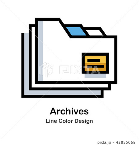 Archives Line Color Icon 42855068