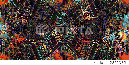 Traditional Indian paisley pattern Traditional Indian paisley pattern 42855326