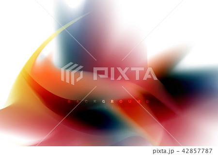 Holographic fluid colors flow, colorful liquid mixing colours motion concept 42857787