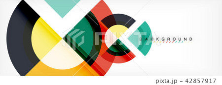 Vector circular geometric abstract background 42857917