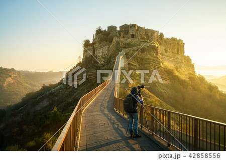 Civita di Bagnoregio, beautiful old town in Italy. 42858556