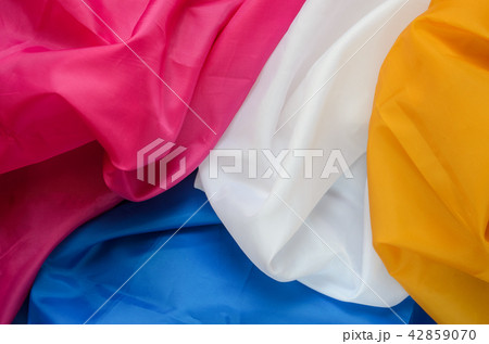 Multicolor Synthetic Fabric Background 42859070