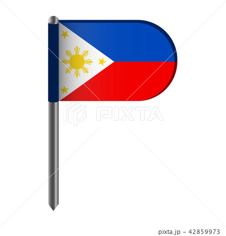 Isolated flag of Philippines Isolated flag of Philippines 42859973