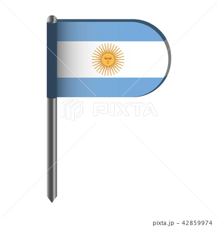 Isolated flag of Argentina Isolated flag of Argentina 42859974