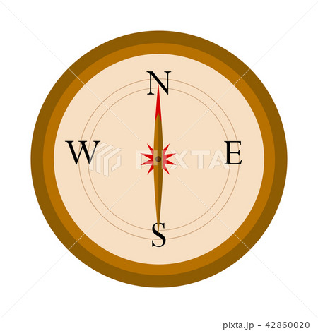 Isolated navigation compass icon Isolated navigation compass icon 42860020