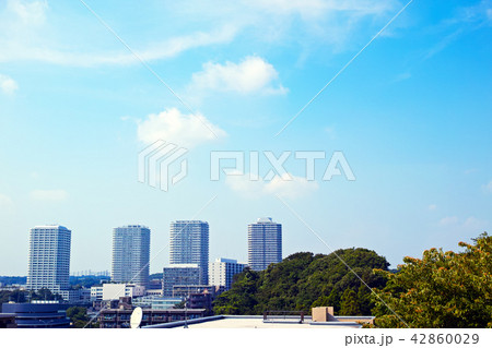 平戸の尾根道から見える東戸塚駅付近の高層マンション 平戸の尾根道から見える東戸塚駅付近の高層マンション 42860029