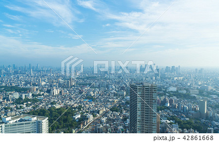 東京風景・西日・池袋から望む新宿方面 東京風景・西日・池袋から望む新宿方面 42861668
