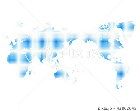 世界地図 グローバル 日本地図 地図 ドット ワールド ビジネス背景のイラスト素材