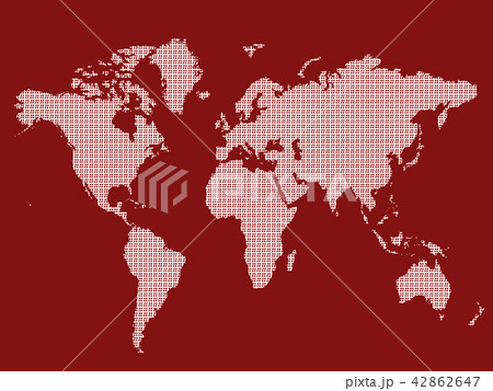 世界地図 グローバル 日本地図 地図 ドット ワールド ビジネス背景のイラスト素材