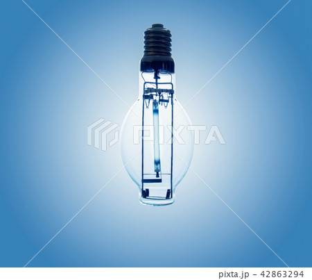 close up shot on discharge lamp 42863294