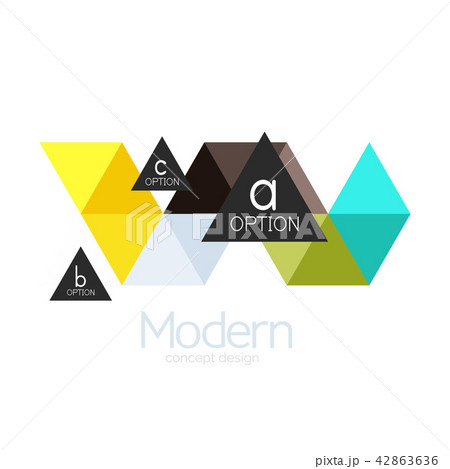 Triangle shape design abstract business logo icon design. Company logotype branding emblem idea Triangle shape design abstract business logo icon design. Company logotype branding emblem idea 42863636