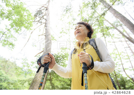 屋外 室外 山歩き 42864628