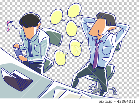 怠ける正社員のイラスト素材 [42864811] - PIXTA