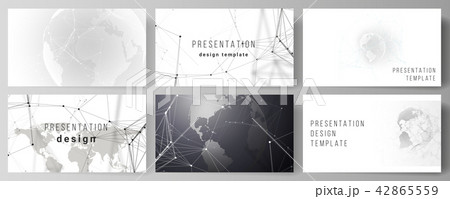 vector layout of the presentation slides design business templates