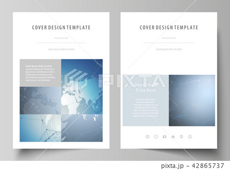 The vector illustration of the editable layout of A4 format covers design templates for brochure The vector illustration of the editable layout of A4 format covers design templates for brochure 42865737