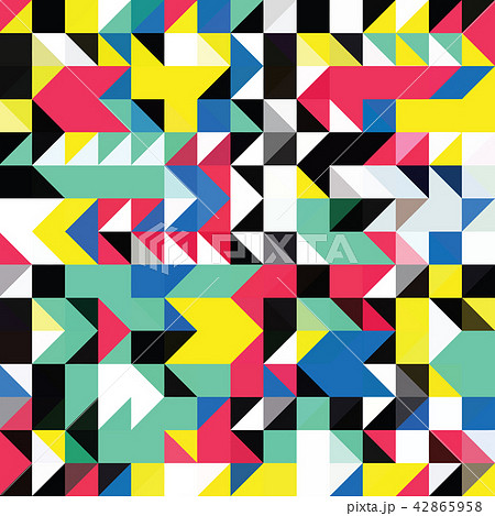 Triangle geometric shapes pattern. 42865958