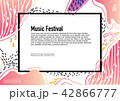 Music festival poster free hand style  abstract ba 42866777