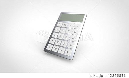 電卓　シルバー　パース 42866851