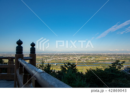 岐阜県 海津市 南濃町 月見の森からの眺め 木曽三川が一望 岐阜県 海津市 南濃町 月見の森からの眺め 木曽三川が一望 42869043
