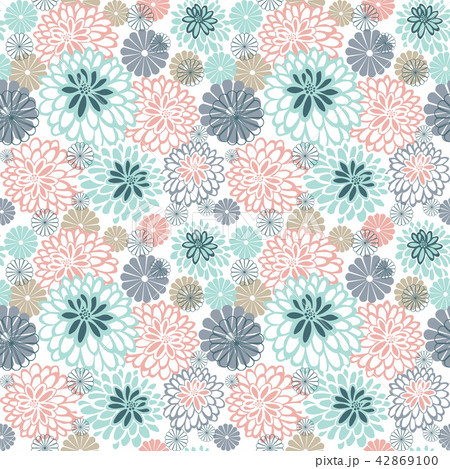pattern with many flowers 42869100