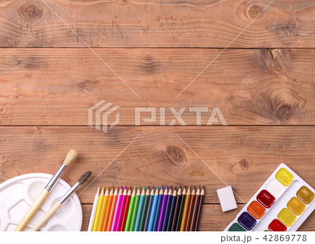 School stationery with copyspace School stationery with copyspace 42869778