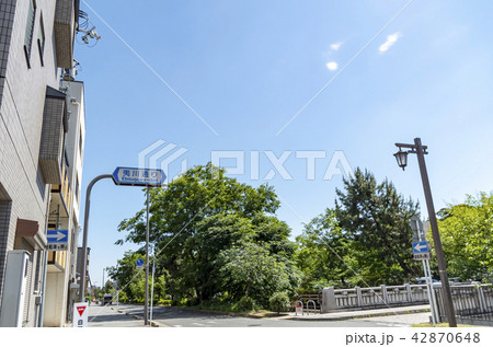 京都　堀川夷川　標識　案内 42870648