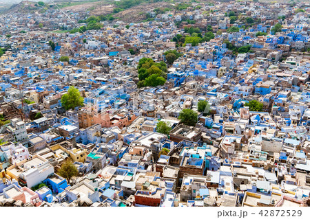 Aerial view of Jodhpur city, Rajasthan, India. Aerial view of Jodhpur city, Rajasthan, India. 42872529