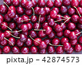 Fresh sweet cherries bowl 42874573