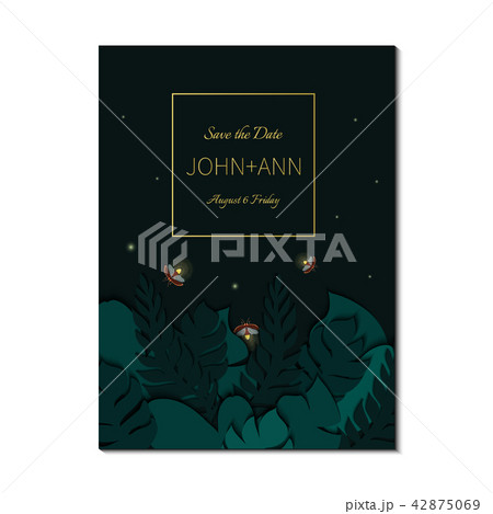 Save the date firefly invitation template 42875069