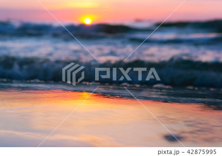 sunset background on the sea sunset background on the sea 42875995