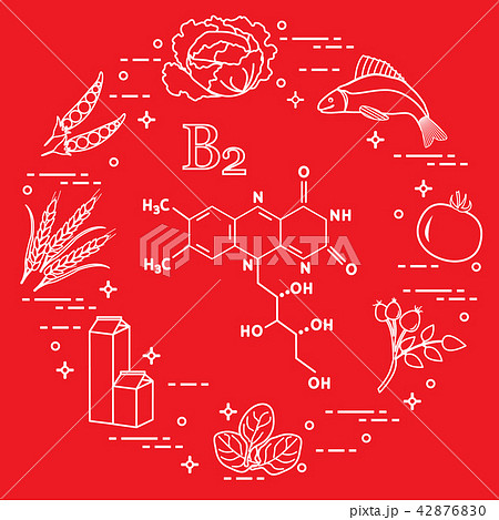 Foods rich in vitamin B2 Fish, peas and other. 42876830
