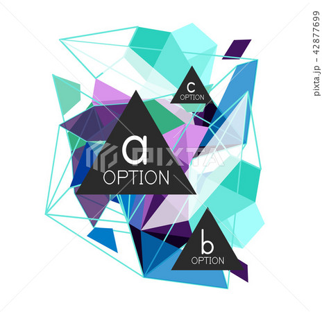 Geometric triangle infographics 42877699
