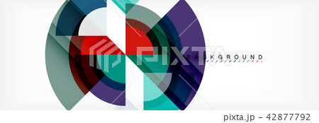 Vector circular geometric abstract background Vector circular geometric abstract background 42877792