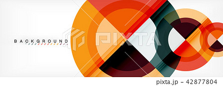 Vector circular geometric abstract background Vector circular geometric abstract background 42877804