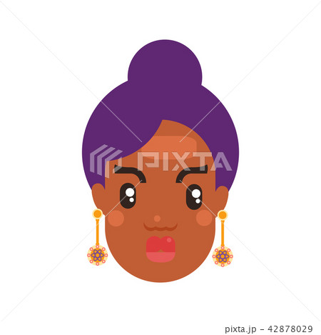 black skin woman head 42878029