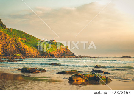 Cantabrian Sea coast and Deba town 42878168