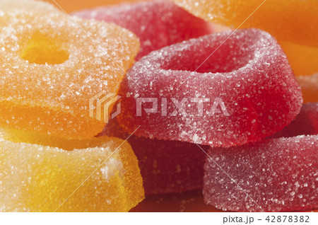 Marmalade rings on a plate Marmalade rings on a plate 42878382