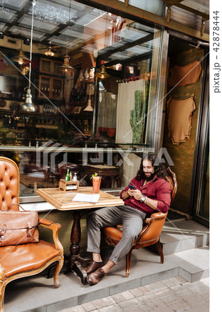 Nice brunette man resting Nice brunette man resting 42878444