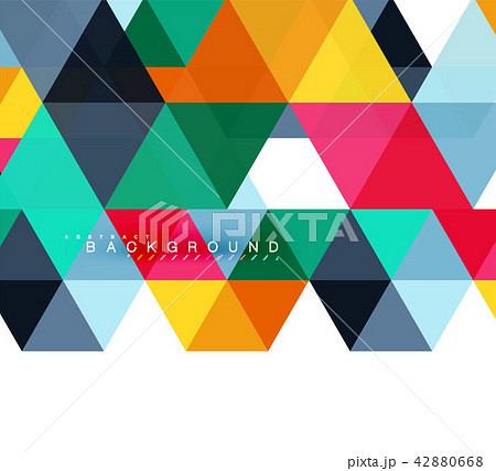 Multicolored triangles abstract background, mosaic tiles concept Multicolored triangles abstract background, mosaic tiles concept 42880668