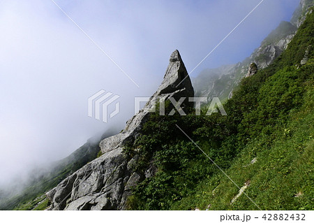 木曽駒ヶ岳　オットセイ岩 42882432