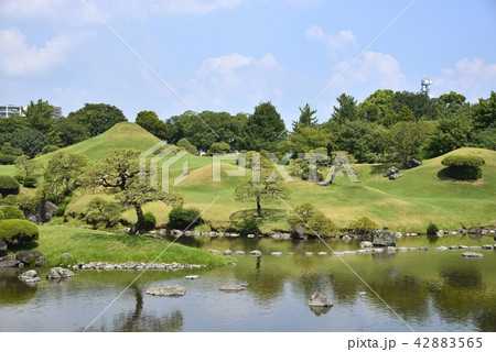 熊本市　風景　水前寺公園 42883565