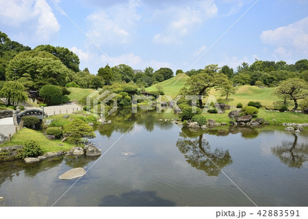 熊本市　風景　水前寺公園 42883591