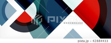 Vector circular geometric abstract background 42884433